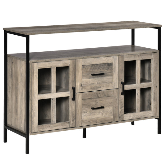 Vivo Industrial Sideboard Buffet Cabinet - Gray