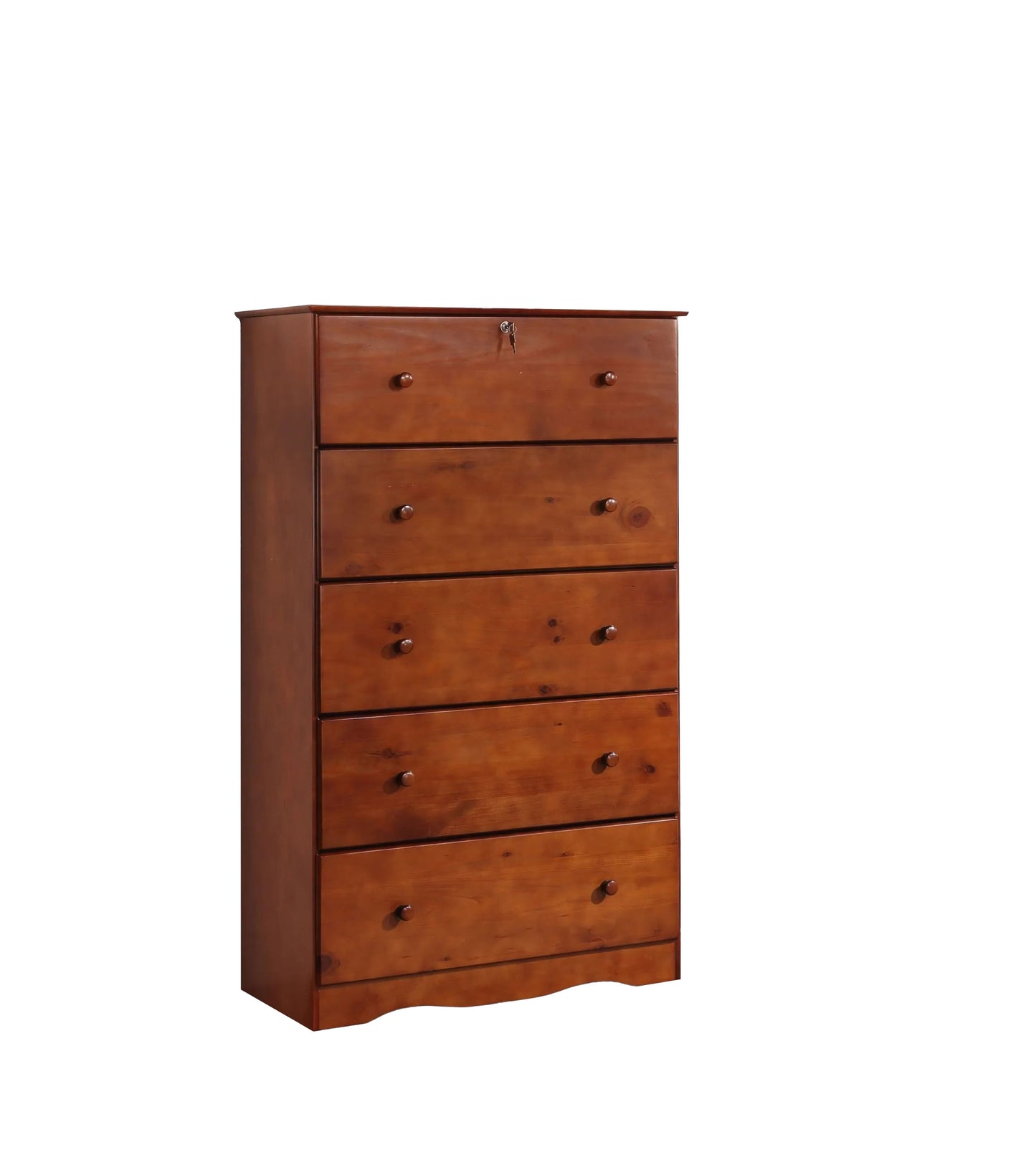 Go Green Woods 5 Drawer Solid Wood Chest Jumbo