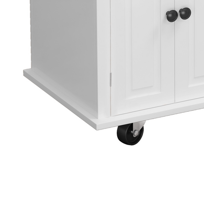 Nexa Kitchen Island Cart - White