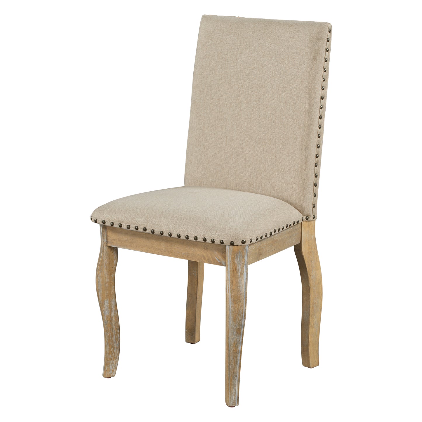 Stanley Dining Chairs with Nailhead (Set of 4) - Natural