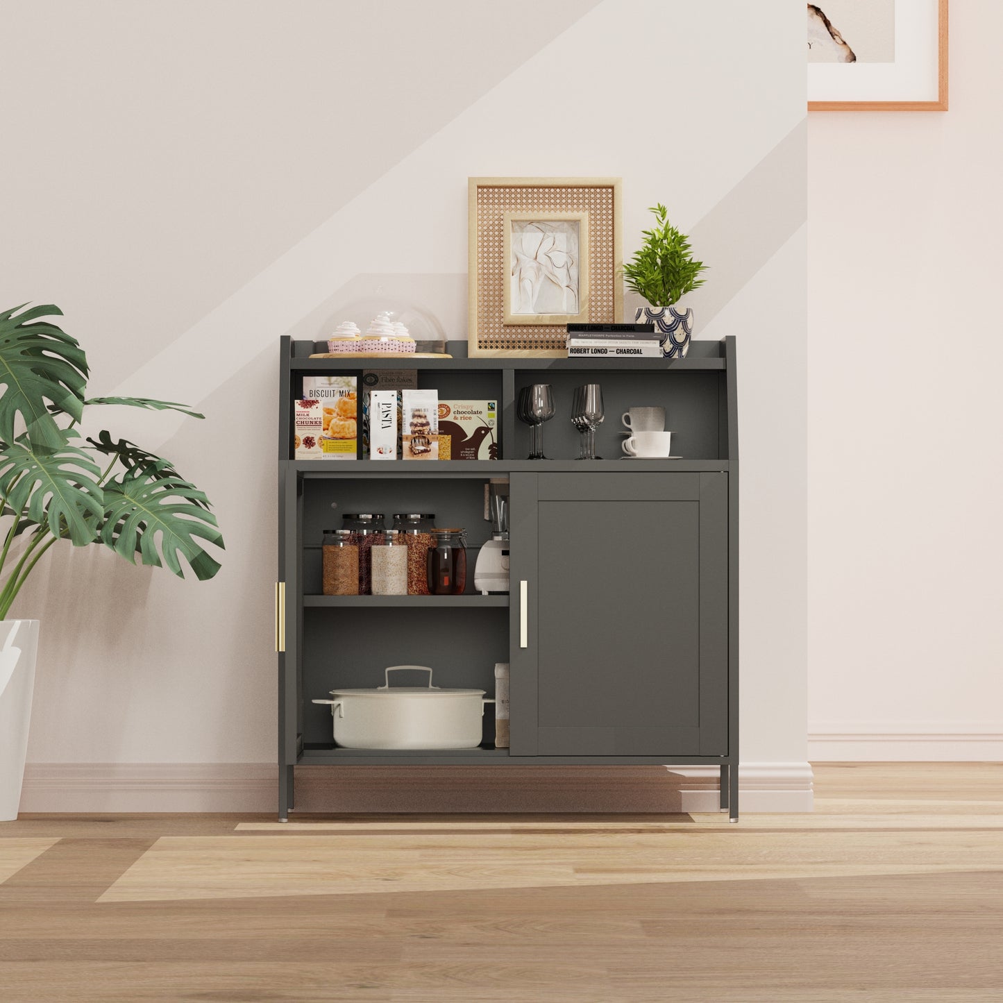 Neha Storage Cabinet - Black