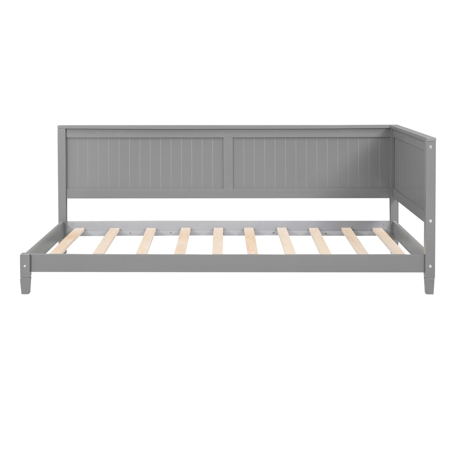 Lou Twin Size Wooden Daybed - Gray