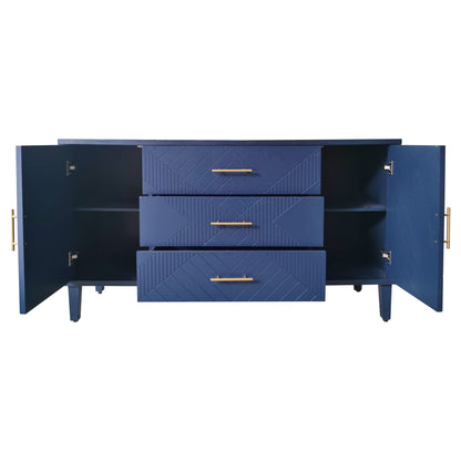 Kole 2-Door 3-Drawer Cabinet - Navy Blue