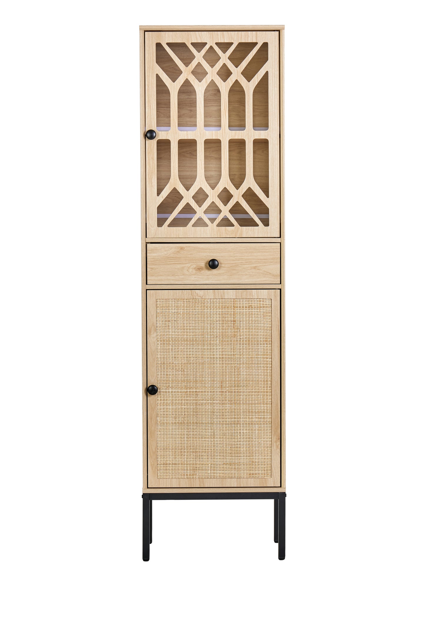 Viva Tall Floor Cabinet - Dark Oak