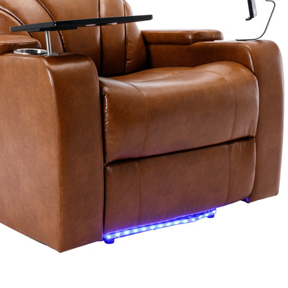 Orbit Power Motion Recliner -  Light Brown