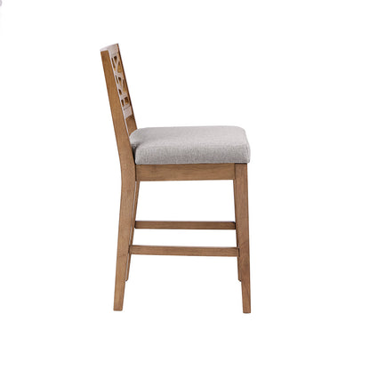 Crackle Bar Stool - Light Gray