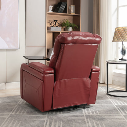 Comfort Max 270 Degree Swivel Power Recliner - Red