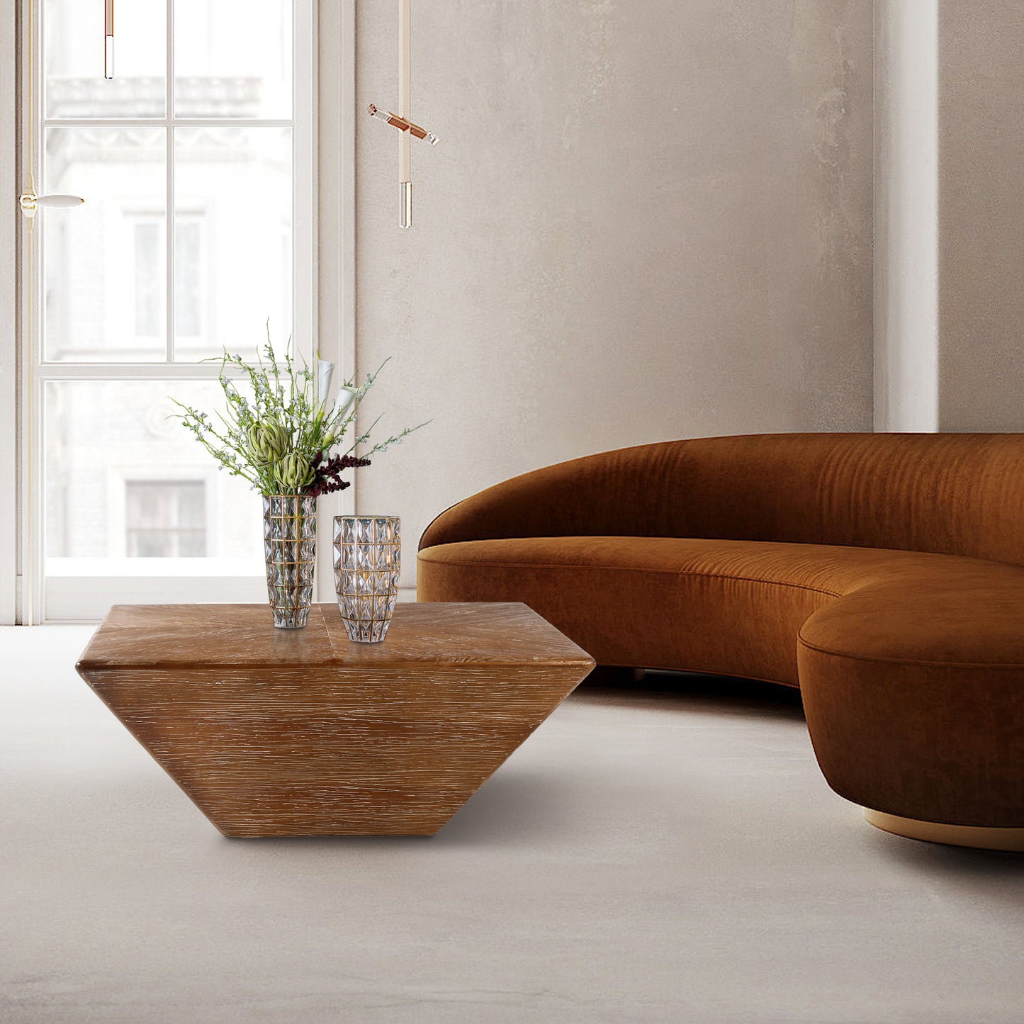 Solidify Coffee Table - Brown