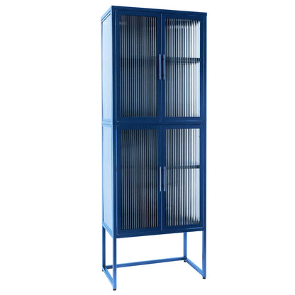 Nera II Tempered Glass Cabinet - Blue