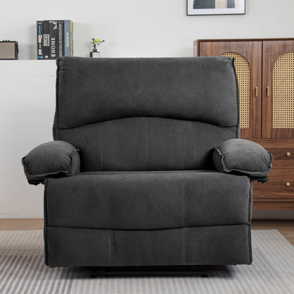 Kenzo Oversized Manual Recliner Chair - Gray