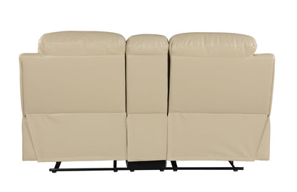 Rowan Reclining Console Loveseat - Beige