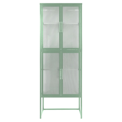 Nera II Tempered Glass Cabinet - Mint Green