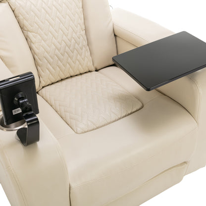 Comfort Max 270 Degree Swivel Power Recliner - White