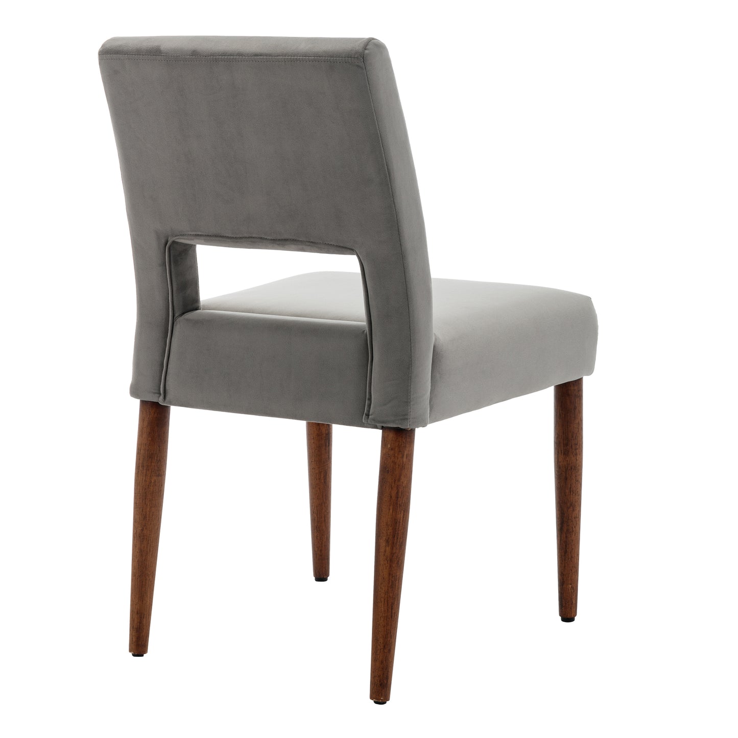 Giordano Dining Chairs with Solid Wood (Set of 2) - Gray