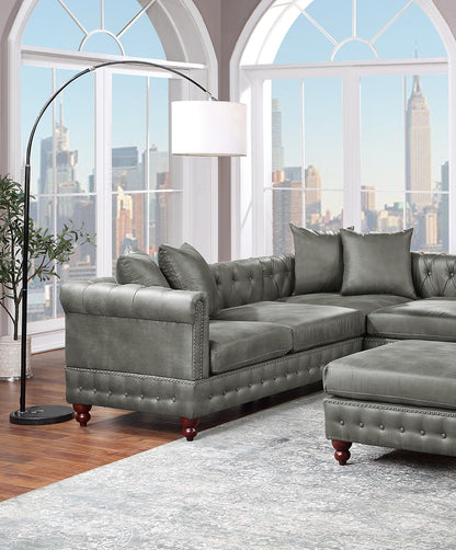 Jaya Reversible One Arm Loveseat - Light Gray