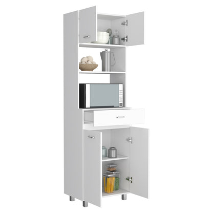 Caribe Microwave Cabinet - White