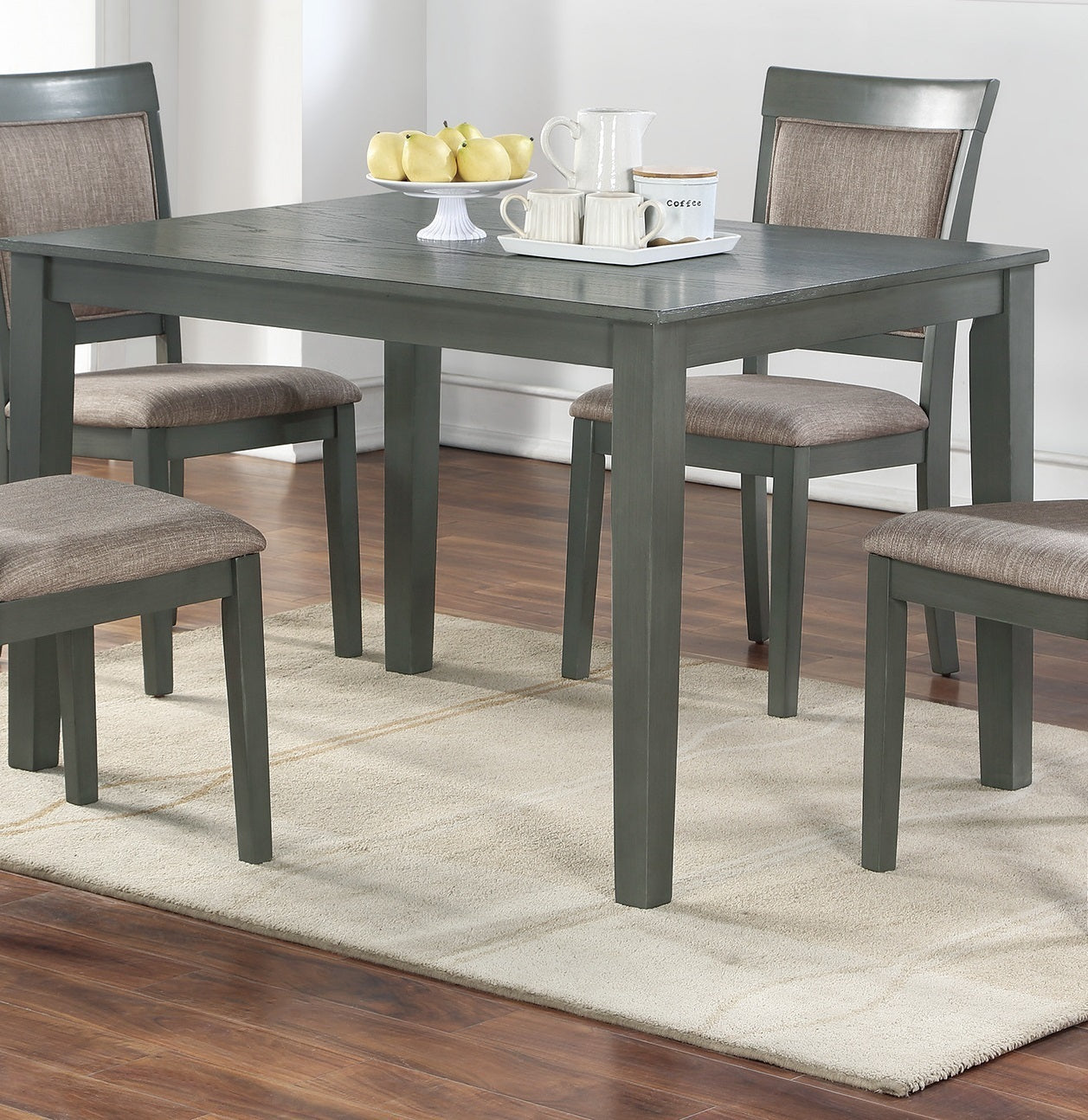 Symphony 5 pc Dining Room Set Dining Table 4x Chairs - Oak