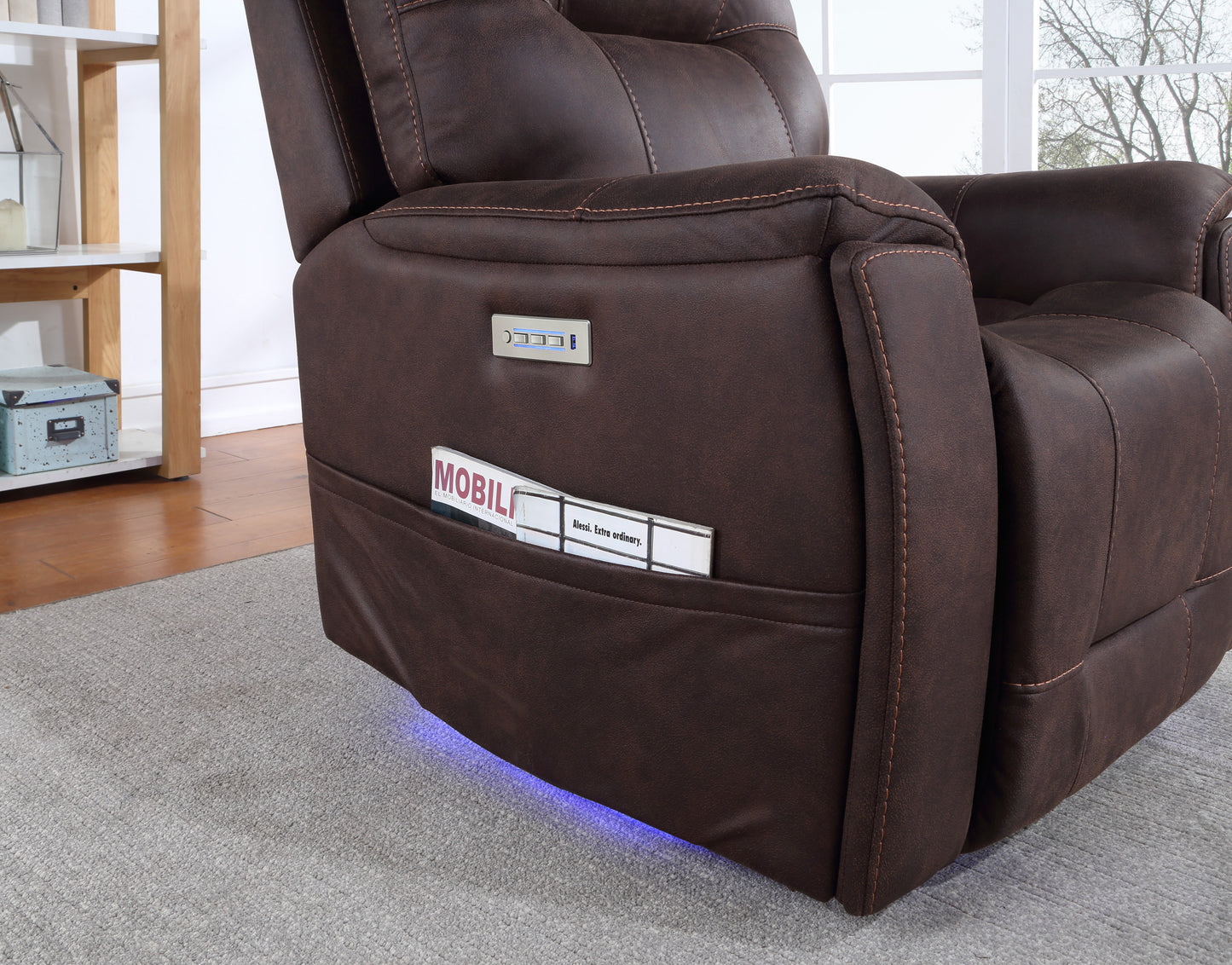 Celia Triple-Power Recliner - Brown