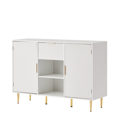 Porter 3 Drawers and 2 Doors  Sideboard Cabinet - White