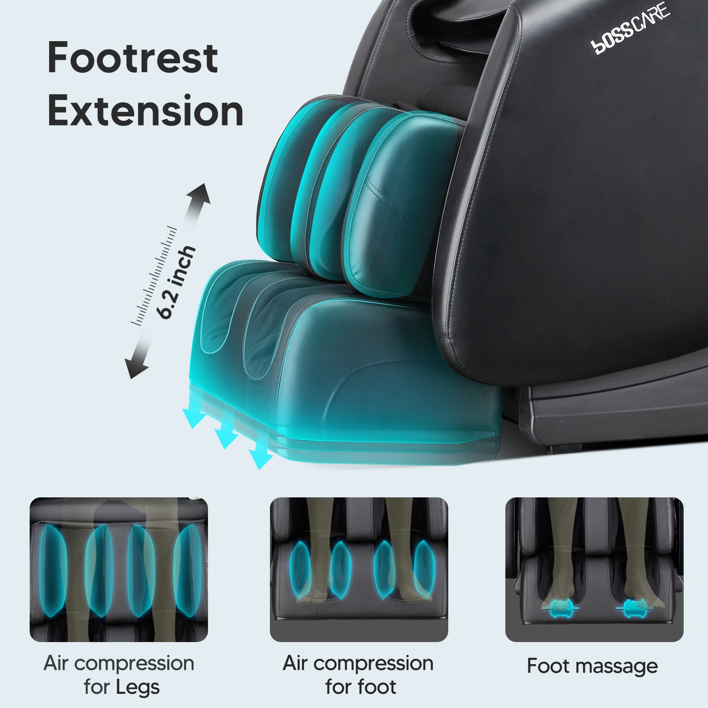 Hahn Massage Full Body Chairs with AI Voice - Black