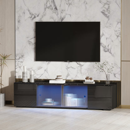 Nomad TV stand with LED remote control lights - Black