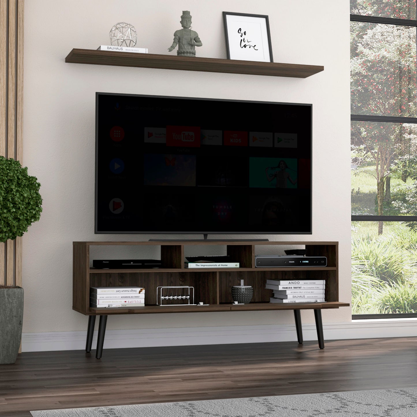 Oslo TV Stand - Dark Walnut