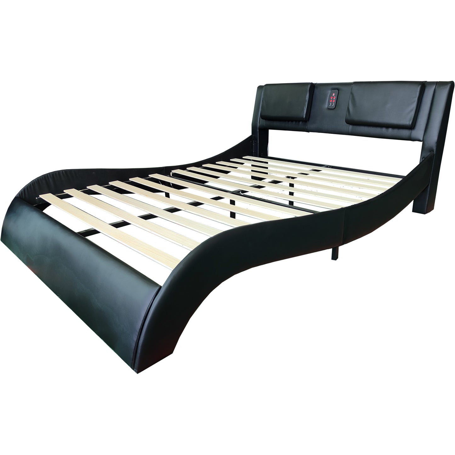 Sonic Control Queen Size Platform Bed Frame - Black