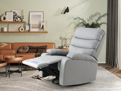 Lexi 360 Degree Swivel Rocking Recliner Chair - Light Gray