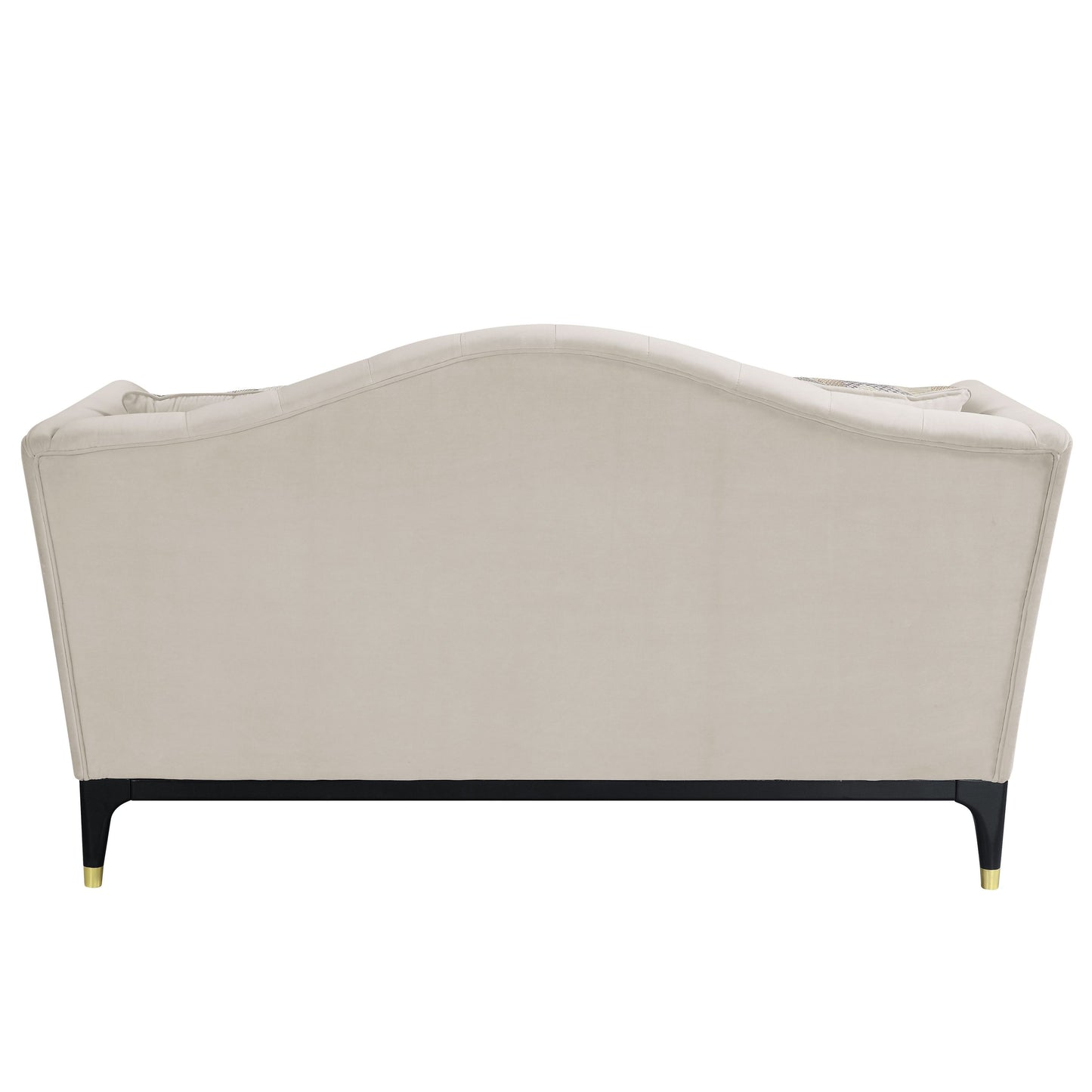 Tayden Velvet Loveseat with 4 Pillows