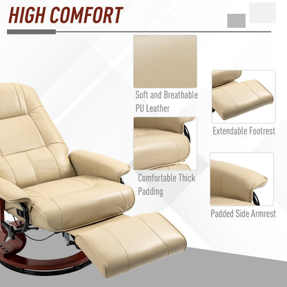 Metro Swivel Recliner Chair - White