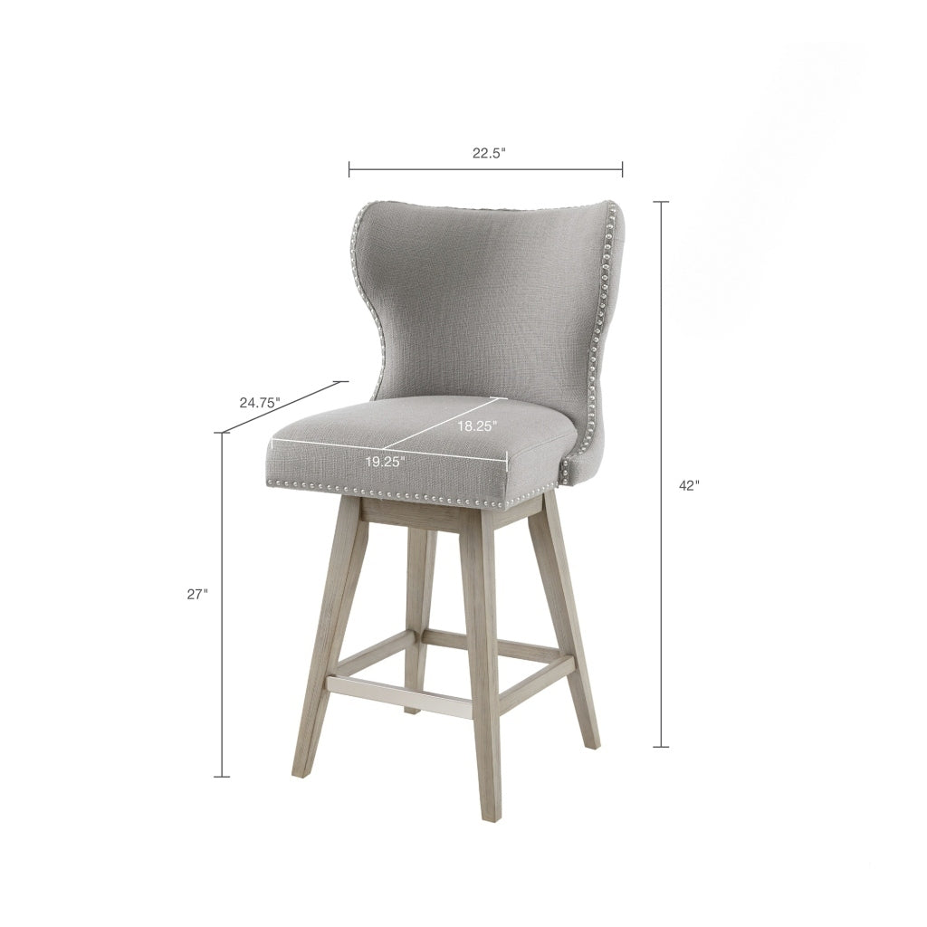 Savona Swivel Counter Stool - Gray