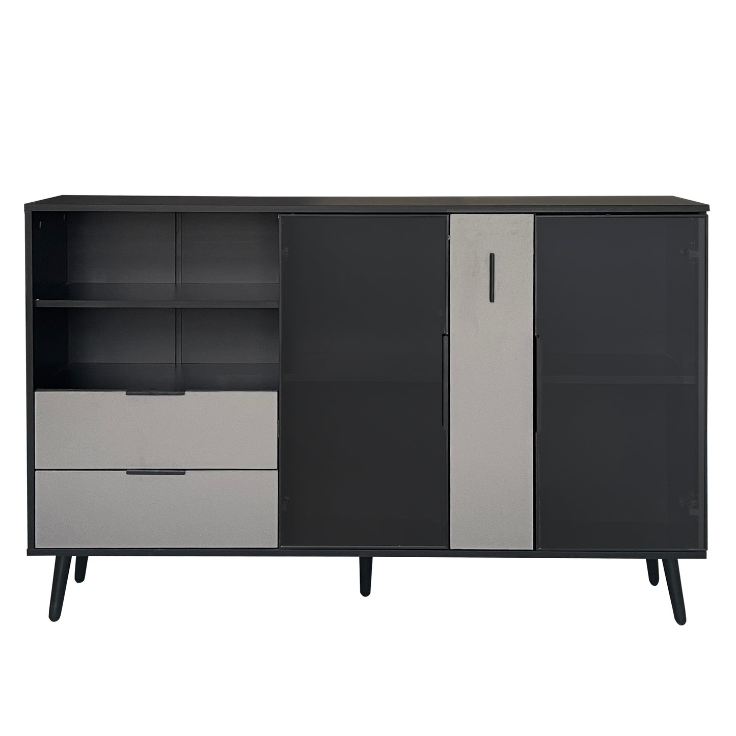 Bella Storage Cabinet - Black/Gray