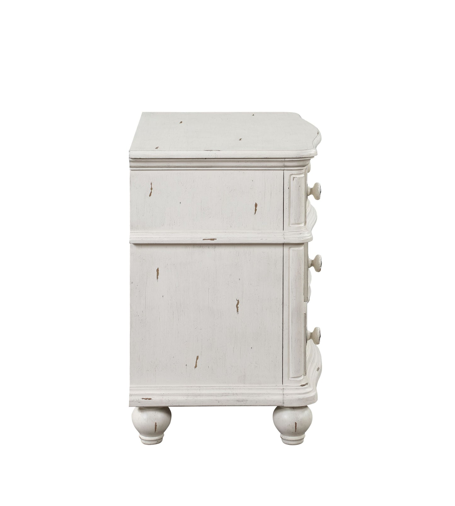 Jaqueline Antique Nightstand - White