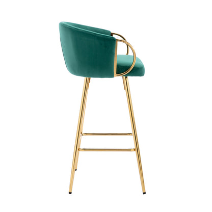 Sip Bar Stools 26 Inch  - Green Set of 2