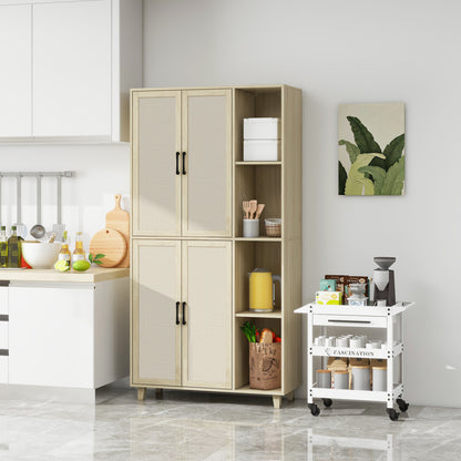 Acuna II 4 Door Storage Cabinet - Natural