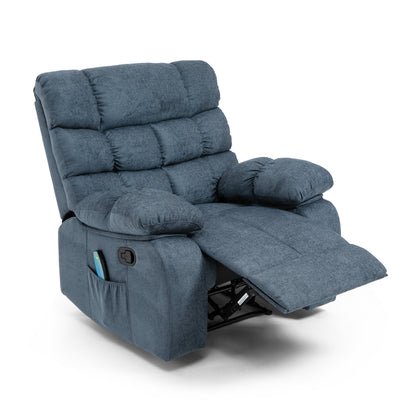 Jovan Power Recliner with Massage - Charcoal