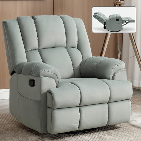 Nash Fabric Manual Recliner Chair - Green