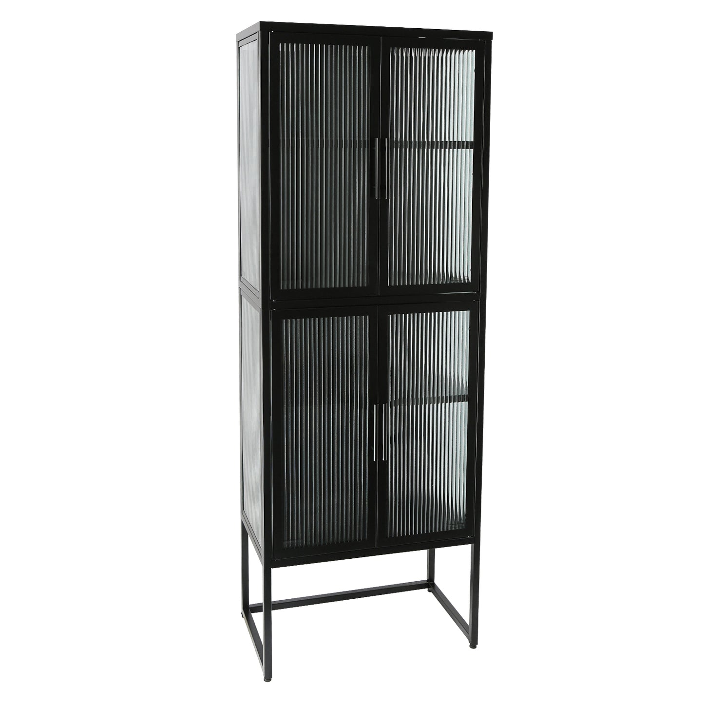 Nera II Tempered Glass Cabinet - Black