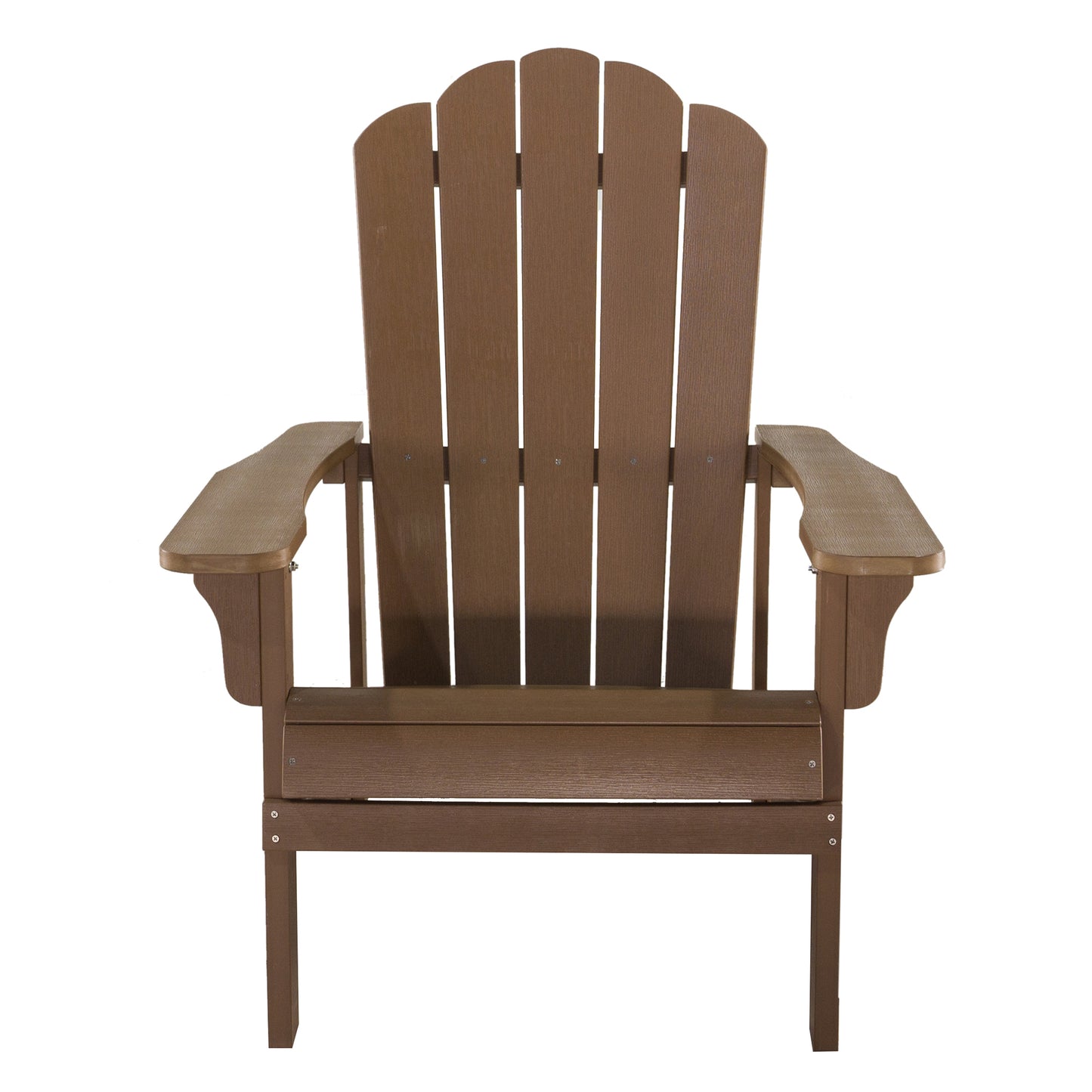 Key West Outdoor Plastic Wood Adirondack Chair - Brown