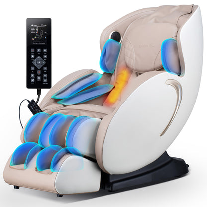 Axel 3D Full Body Zero Gravity Massage Recliner Chair with APP - Beige