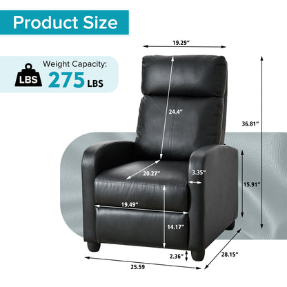 Howell Recliner Chair - Black