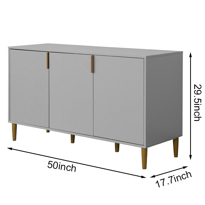 Awa Accent Cabinet with 3 Door - Gray