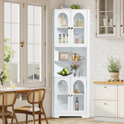 Baron Corner Cabinet - White