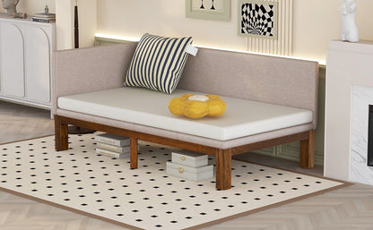 Fumo Twin Size Upholstered Daybed - Beige