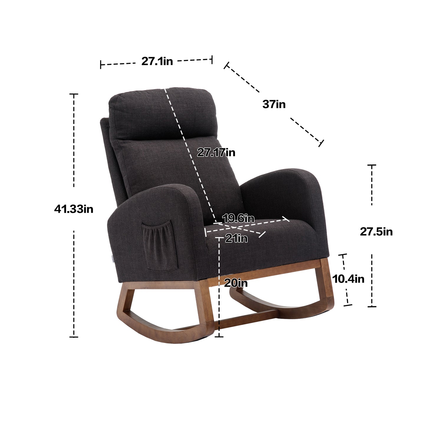 Frazer Rocking Chair - Black