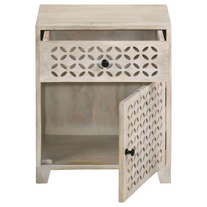 Benson 1-Door Accent Cabinet - Beige