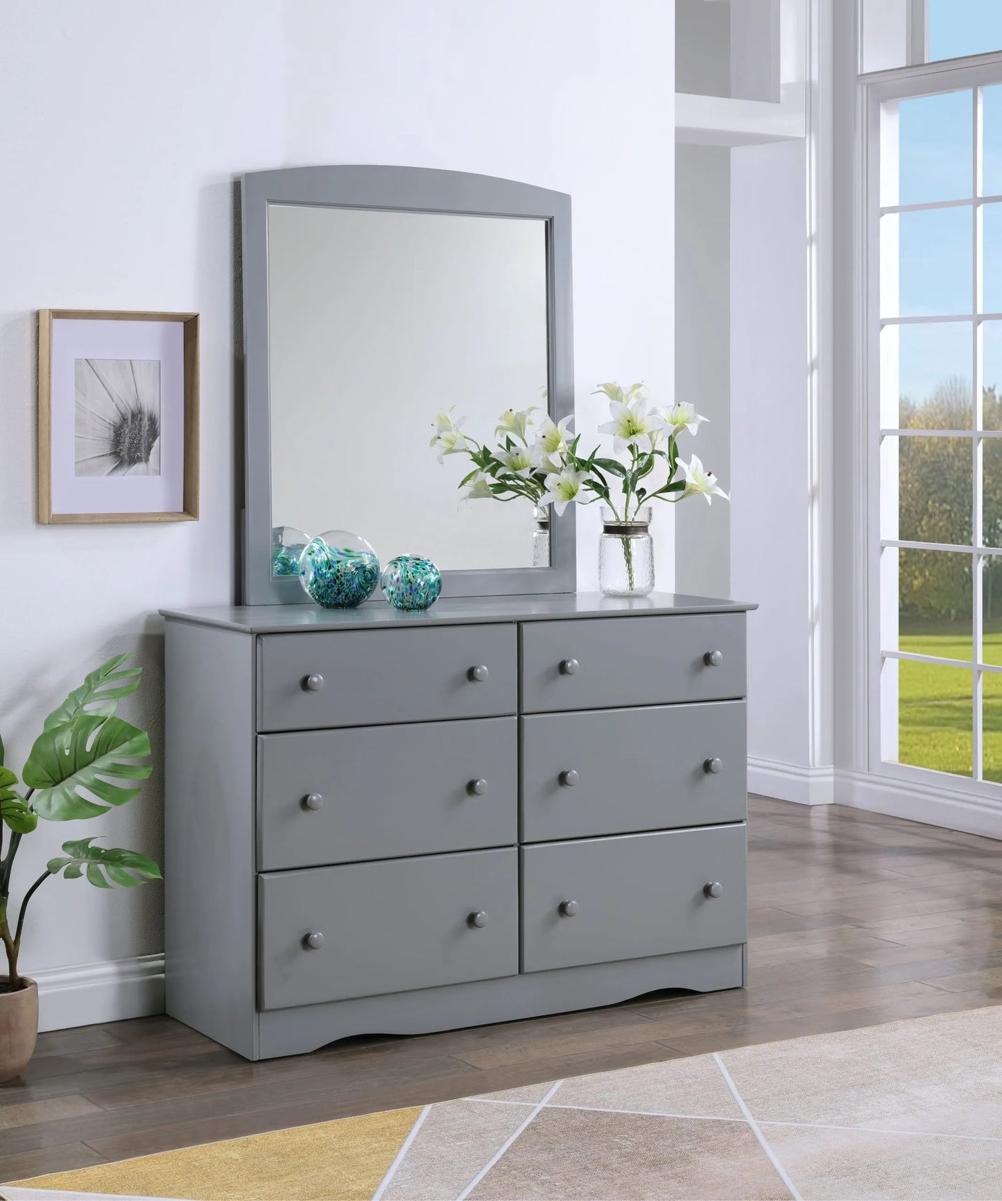 Go Green Woods Dresser With Mirror