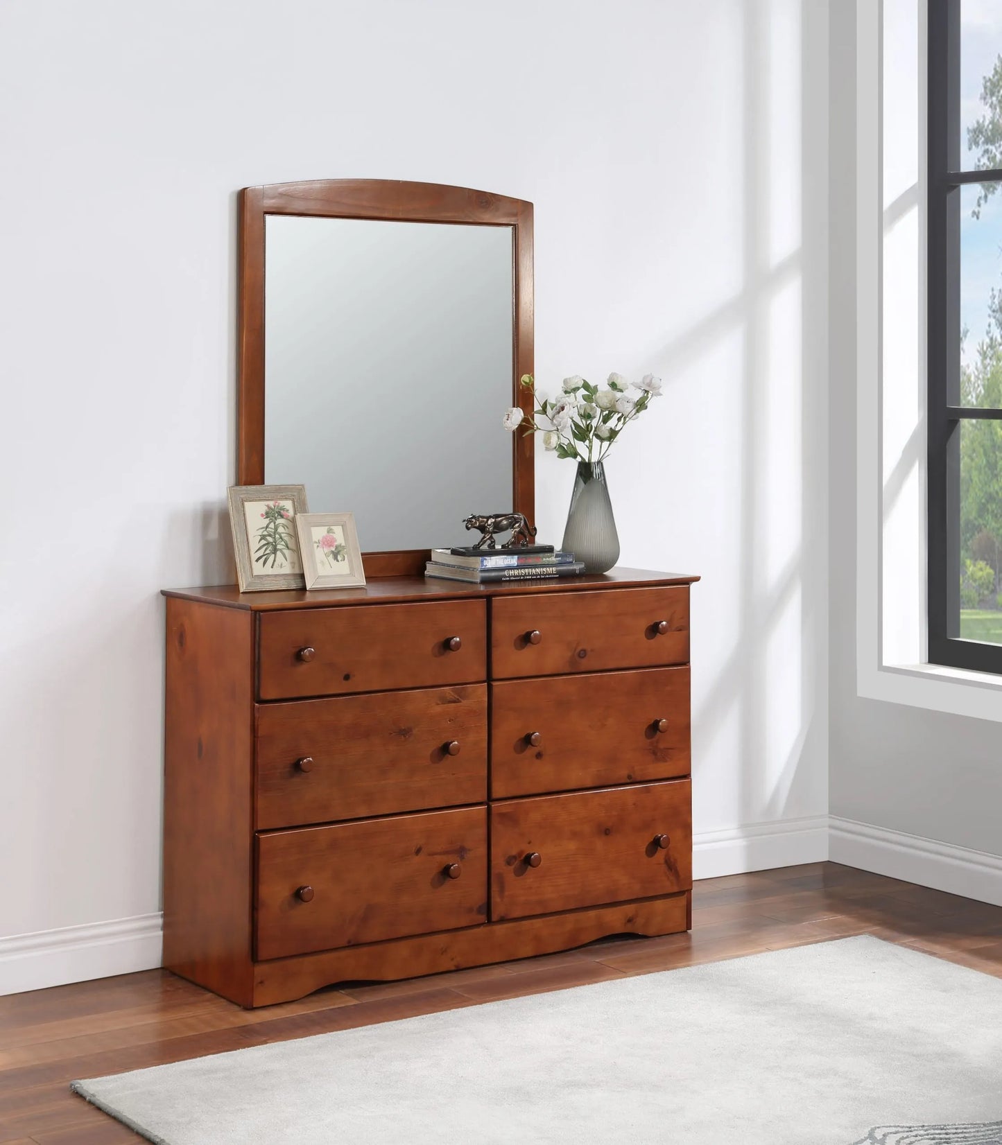 Go Green Woods Dresser With Mirror