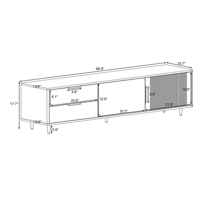 Matrix Modern TV Stand - Black