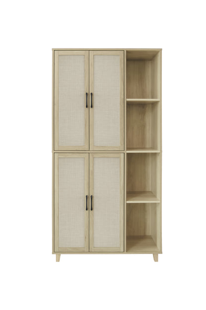 Acuna II 4 Door Storage Cabinet - Natural